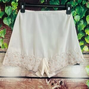 Vintage 1960 Van Raalte Bloomers Semi Sheer Lace Double Nylon Knickers Panties 5